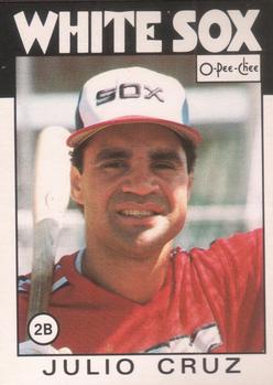 1986 O-Pee-Chee Baseball Cards 014      Julio Cruz